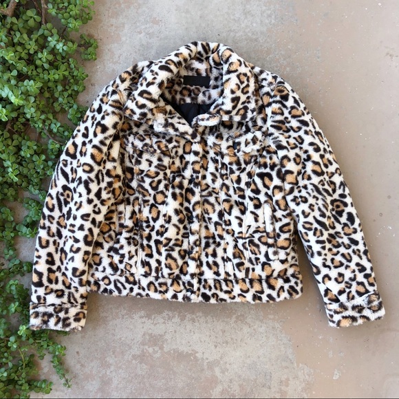 Blank NYC Jackets & Blazers - Blank NYC Cozy Teddy Trucker Leopard Coat Jacket